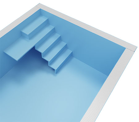 X-AIR+ Treppe für Albixon Fertigpool