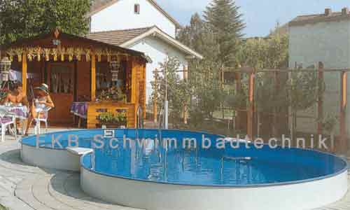 Stahlwandpool Achtformbecken