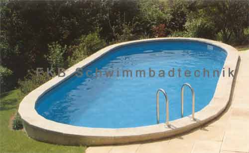Stahlwandpool Ovalbecken