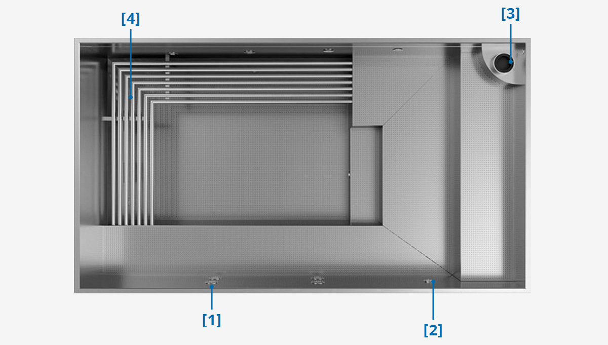 Edelstahlpool Mini SUN
