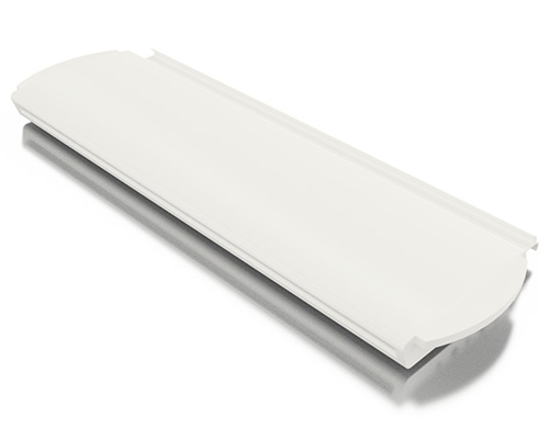 Rollladenprofil für Pool - PVC weiss
