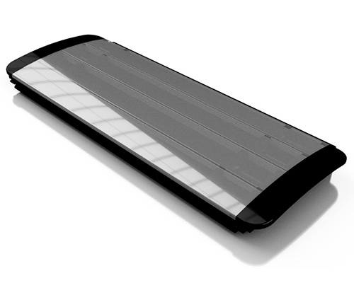 Rollladenprofil für Polypropylen Pool - PCTR silber solar Anti-Algen