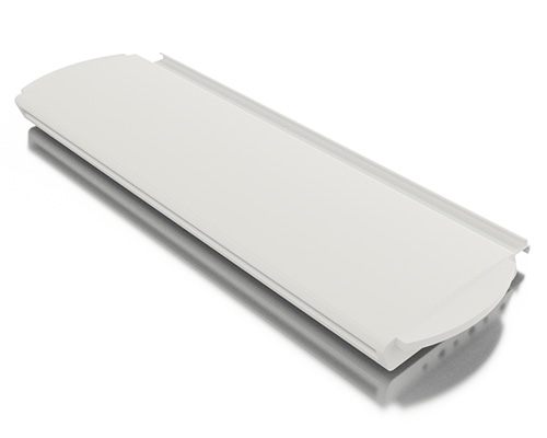 Rollladenprofil für Polypropylen Pool - PVC grau