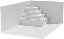 1/4 Ecktreppe