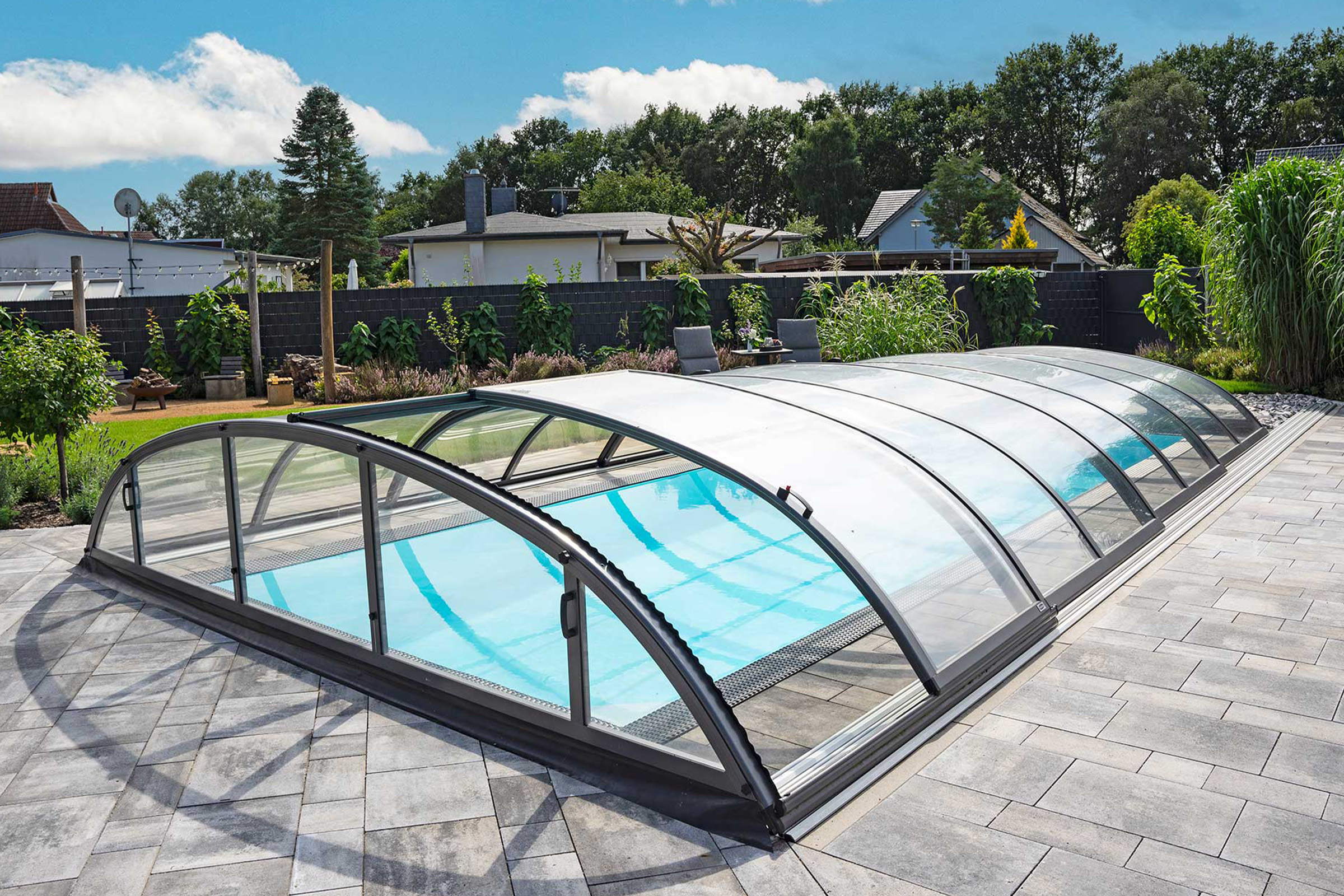 Albixon Schwimmbad Pool-Überdachung Klasik Pro B