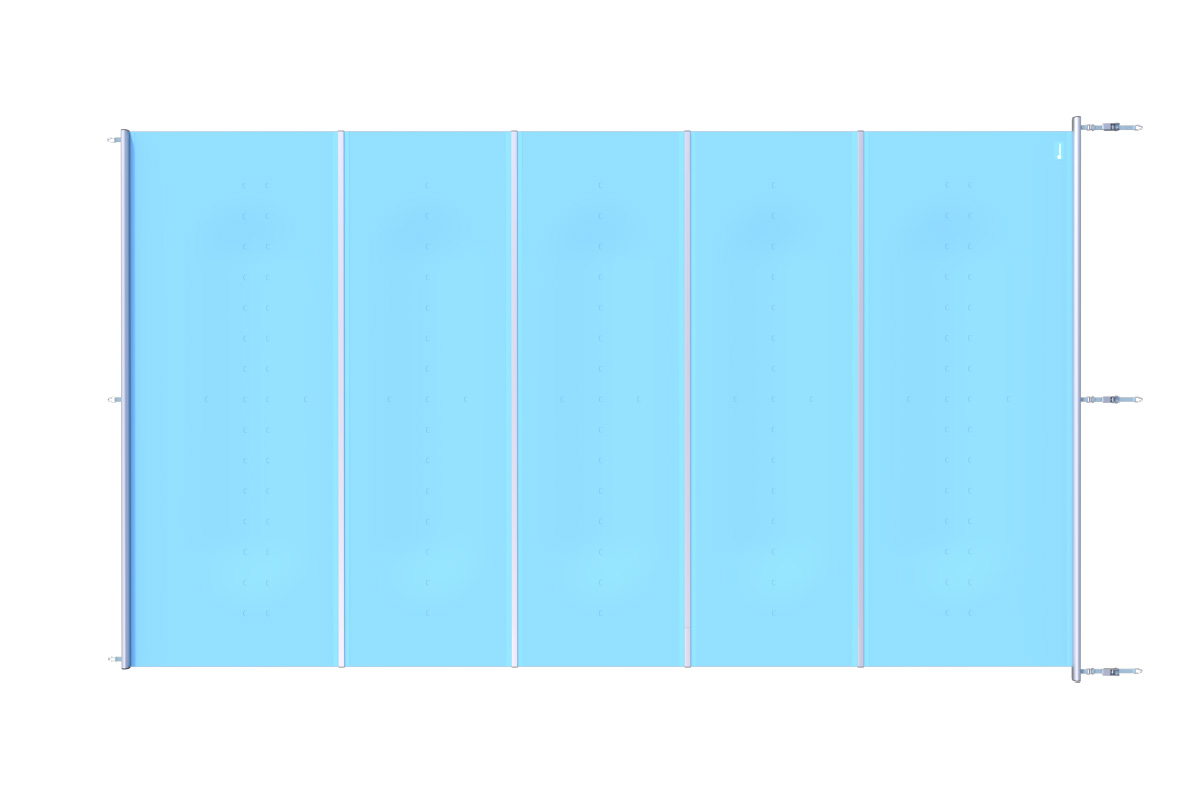 Liderpool Sicherheitsabdeckung Flat Section Blue