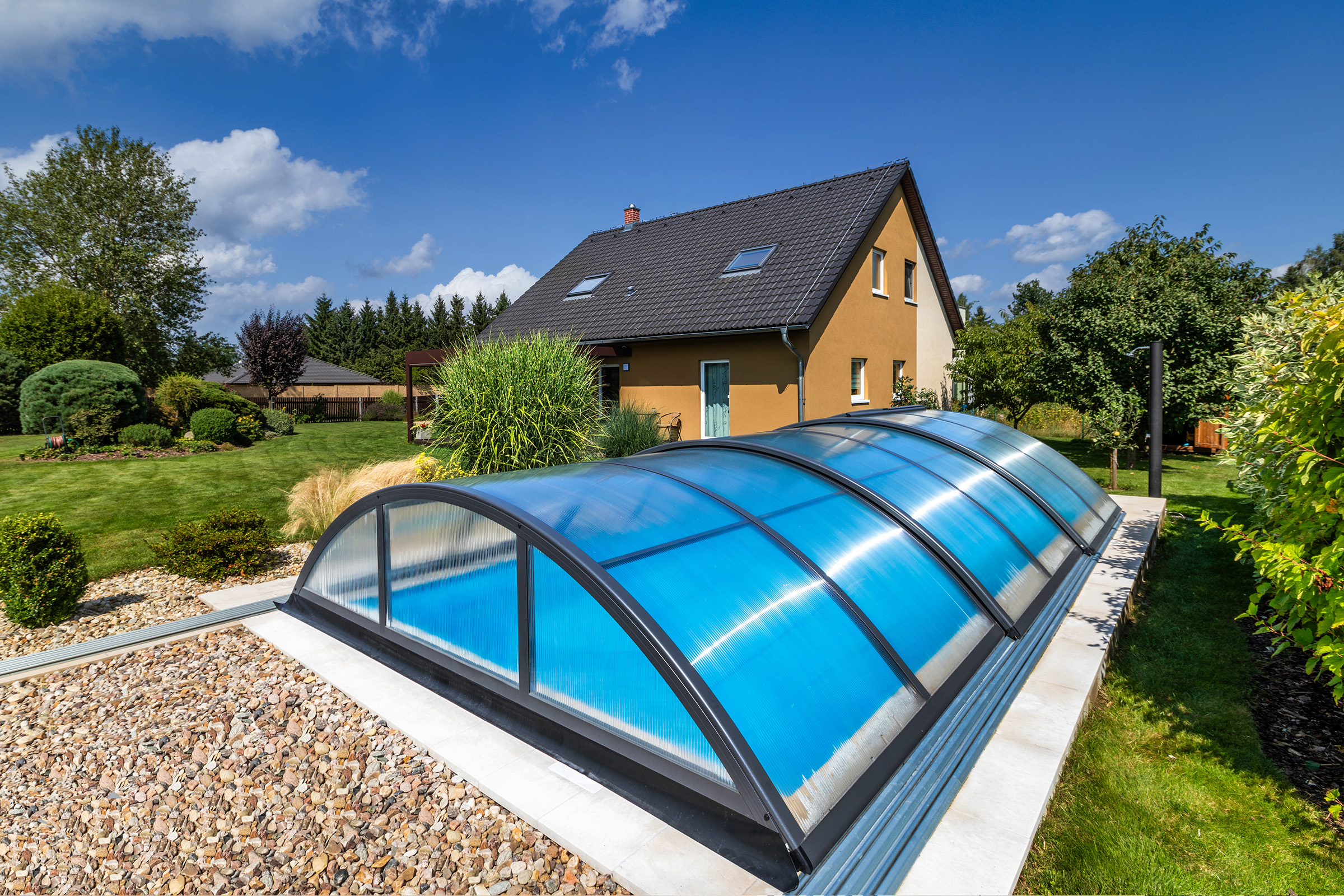 Poolüberdachung Albixon Klasik A