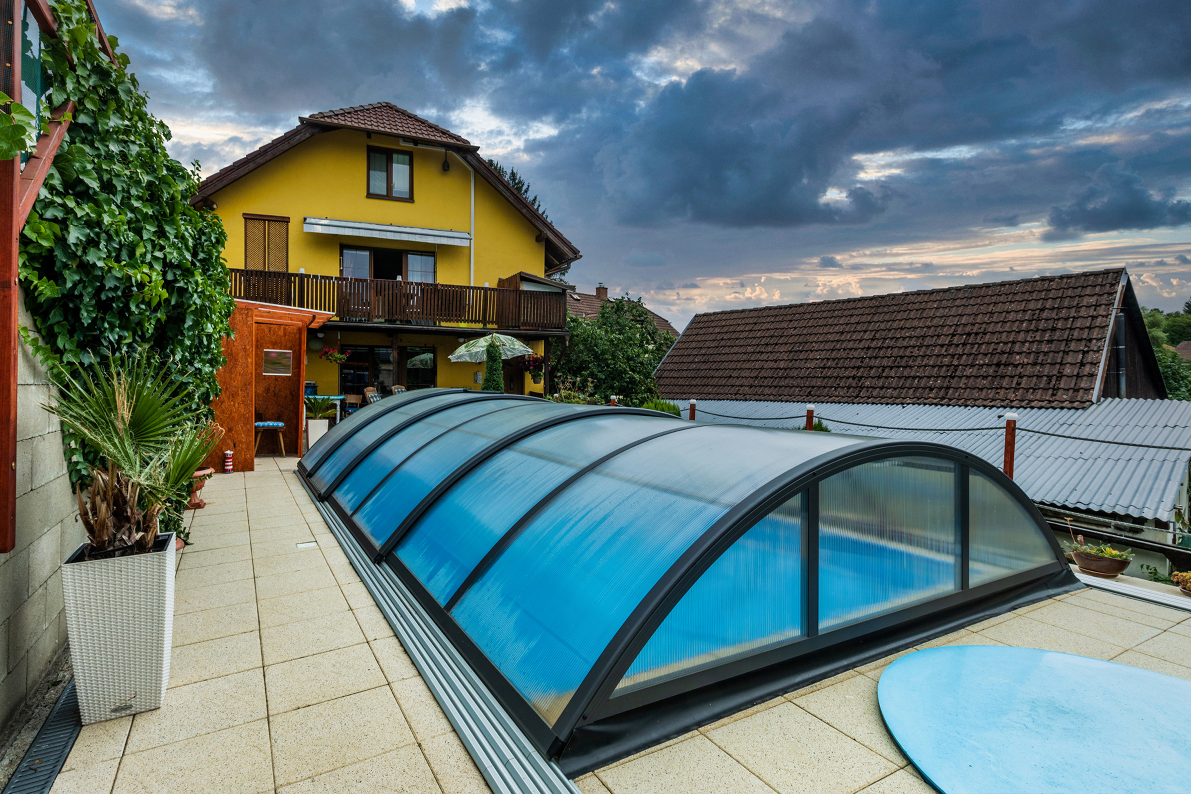 Poolüberdachung Albixon Klasik A