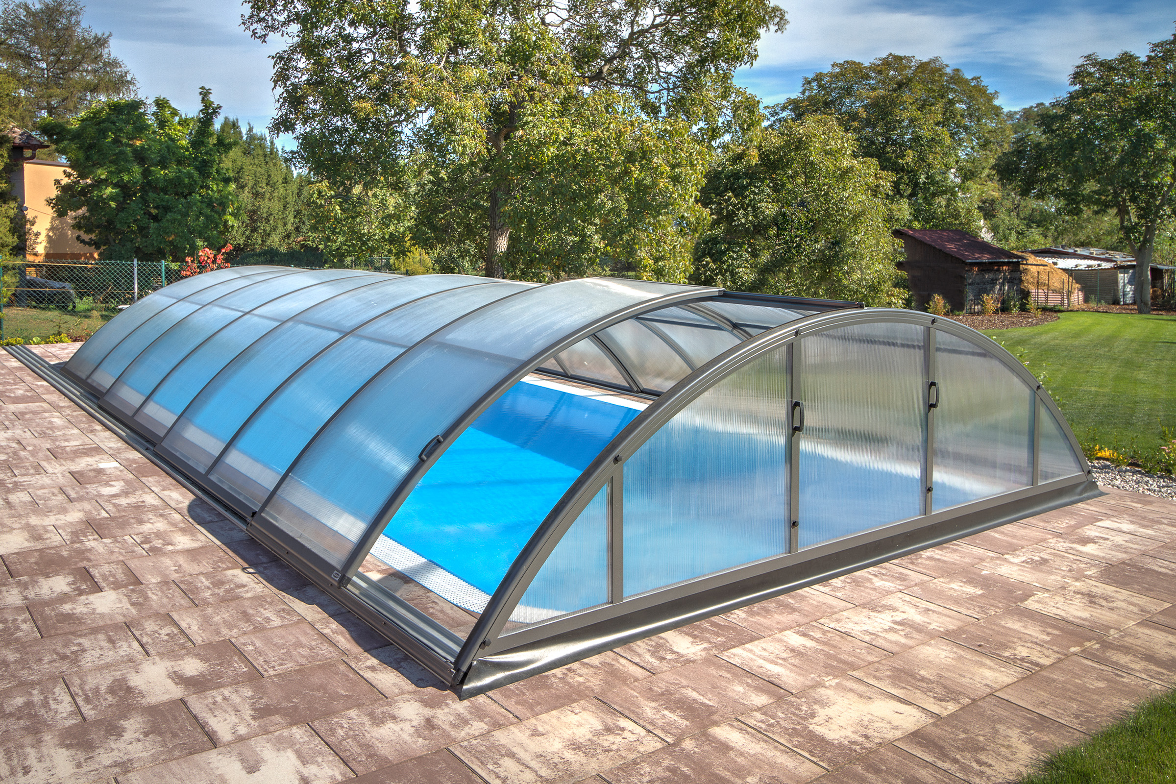 Überdachung für Pool Albixon Klasik A