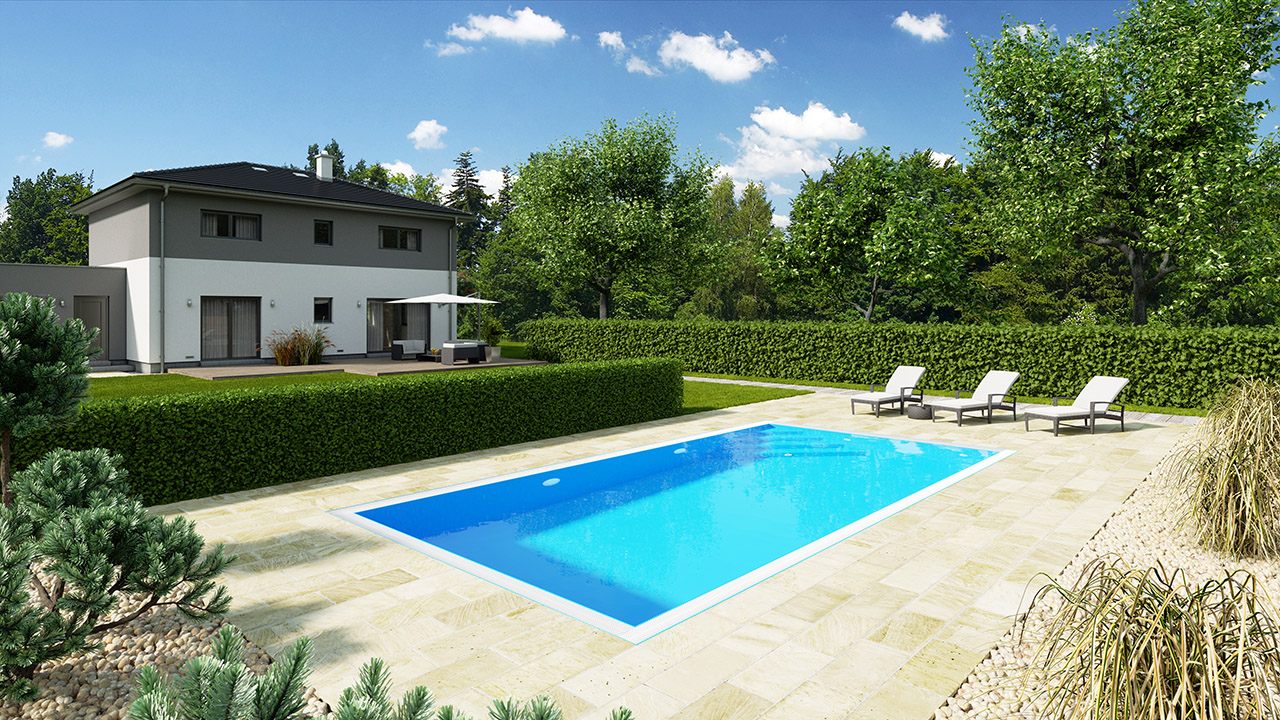 Albixon QBIG Benefit Plus Überlaufpool 3,5x7x1,5m