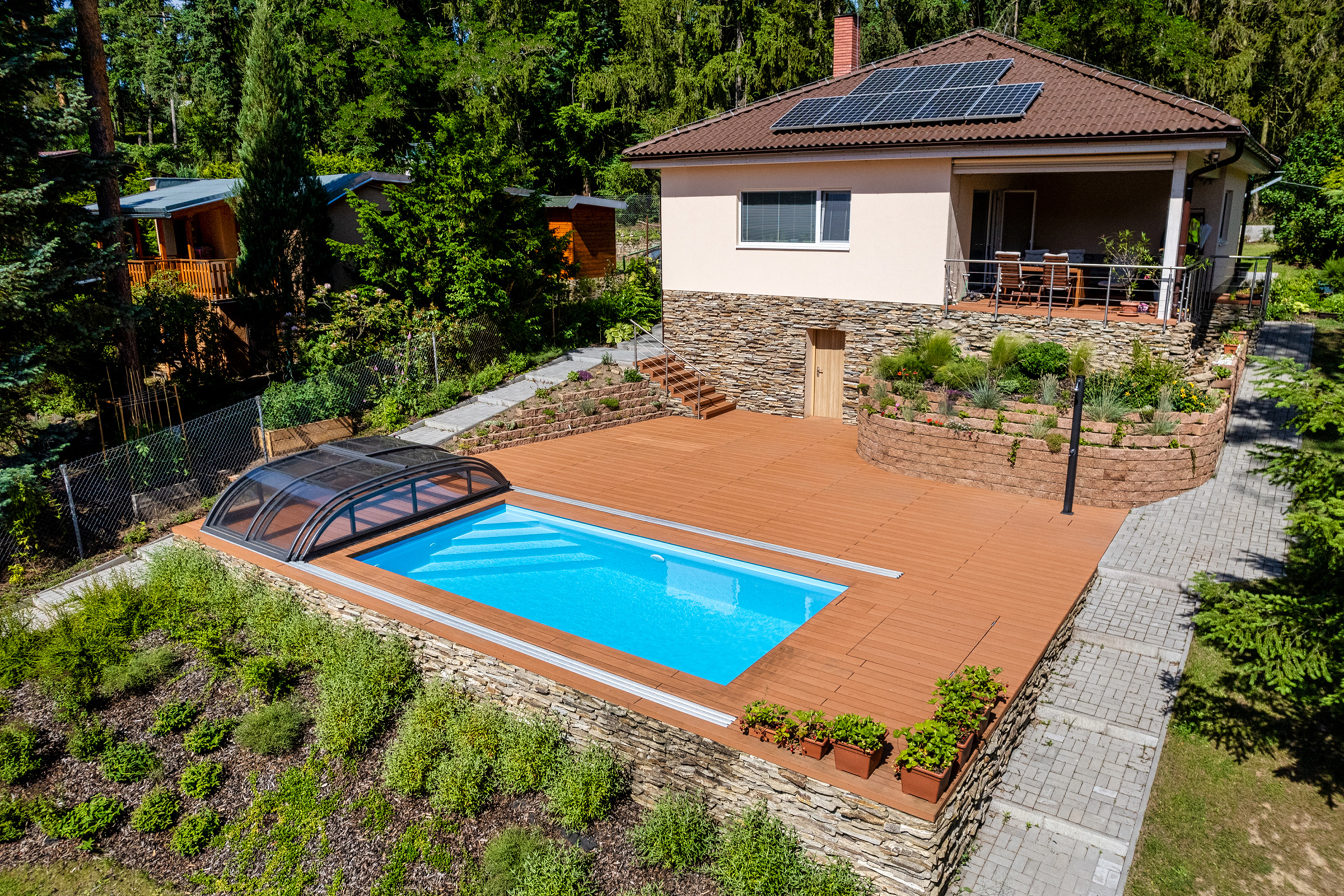 Poolüberdachung Albixon Dallas