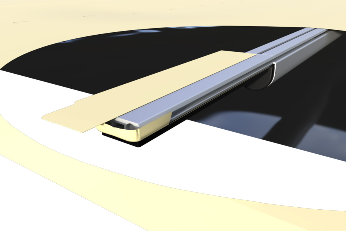 Liderpool Rollschutzabdeckung Extra Top Vanilla